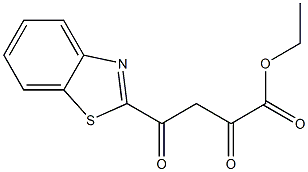 ethyl 4-(1,3-benzothiazol-2-yl)-2,4-dioxobutanoate Struktur