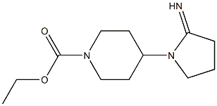 ethyl 4-(2-iminopyrrolidin-1-yl)piperidine-1-carboxylate Struktur