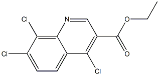 ethyl 4,7,8-trichloroquinoline-3-carboxylate Struktur