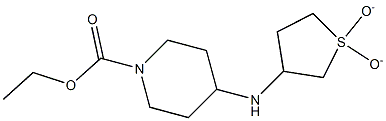 ethyl 4-[(1,1-dioxidotetrahydrothien-3-yl)amino]piperidine-1-carboxylate Struktur