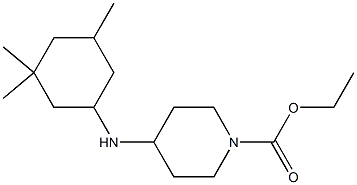 ethyl 4-[(3,3,5-trimethylcyclohexyl)amino]piperidine-1-carboxylate Struktur