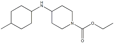 ethyl 4-[(4-methylcyclohexyl)amino]piperidine-1-carboxylate Struktur