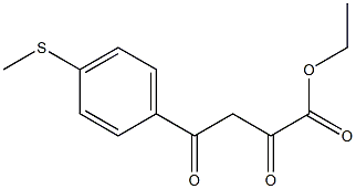 ethyl 4-[4-(methylsulfanyl)phenyl]-2,4-dioxobutanoate Struktur