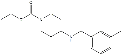 ethyl 4-{[(3-methylphenyl)methyl]amino}piperidine-1-carboxylate Struktur