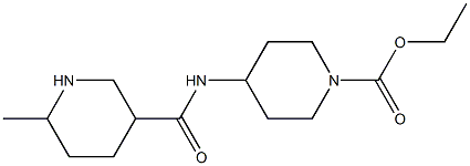 ethyl 4-{[(6-methylpiperidin-3-yl)carbonyl]amino}piperidine-1-carboxylate Struktur