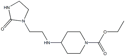 ethyl 4-{[2-(2-oxoimidazolidin-1-yl)ethyl]amino}piperidine-1-carboxylate Struktur