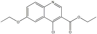 ethyl 4-chloro-6-ethoxyquinoline-3-carboxylate Struktur