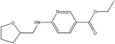 ethyl 6-[(oxolan-2-ylmethyl)amino]pyridine-3-carboxylate Struktur