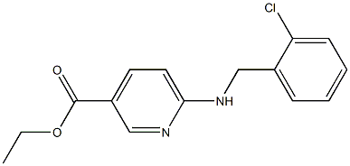 ethyl 6-{[(2-chlorophenyl)methyl]amino}pyridine-3-carboxylate Struktur