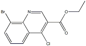 ethyl 8-bromo-4-chloroquinoline-3-carboxylate Struktur