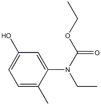 ethyl N-ethyl-N-(5-hydroxy-2-methylphenyl)carbamate Struktur