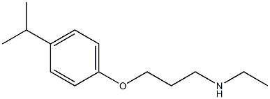 ethyl({3-[4-(propan-2-yl)phenoxy]propyl})amine Struktur