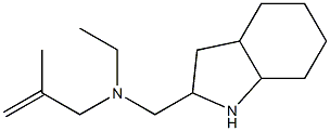 ethyl(2-methylprop-2-en-1-yl)(octahydro-1H-indol-2-ylmethyl)amine Struktur