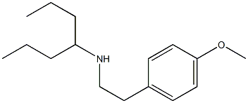 heptan-4-yl[2-(4-methoxyphenyl)ethyl]amine Struktur