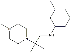 heptan-4-yl[2-methyl-2-(4-methylpiperazin-1-yl)propyl]amine Struktur