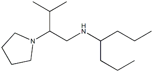 heptan-4-yl[3-methyl-2-(pyrrolidin-1-yl)butyl]amine Struktur