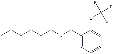 hexyl({[2-(trifluoromethoxy)phenyl]methyl})amine Struktur