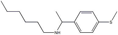 hexyl({1-[4-(methylsulfanyl)phenyl]ethyl})amine Struktur