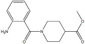 methyl 1-[(2-aminophenyl)carbonyl]piperidine-4-carboxylate Struktur