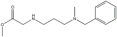 methyl 2-({3-[benzyl(methyl)amino]propyl}amino)acetate Struktur