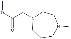 methyl 2-(4-methyl-1,4-diazepan-1-yl)acetate Struktur