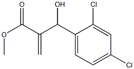 methyl 2-[(2,4-dichlorophenyl)(hydroxy)methyl]prop-2-enoate Struktur