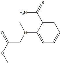 methyl 2-[(2-carbamothioylphenyl)(methyl)amino]acetate Struktur