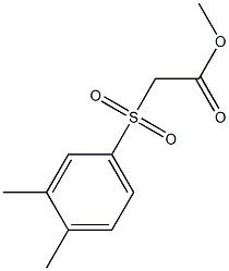 methyl 2-[(3,4-dimethylbenzene)sulfonyl]acetate Struktur