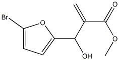 methyl 2-[(5-bromofuran-2-yl)(hydroxy)methyl]prop-2-enoate Struktur