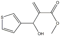 methyl 2-[hydroxy(thiophen-3-yl)methyl]prop-2-enoate Struktur