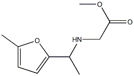 methyl 2-{[1-(5-methylfuran-2-yl)ethyl]amino}acetate Struktur