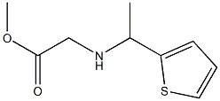 methyl 2-{[1-(thiophen-2-yl)ethyl]amino}acetate Struktur