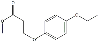 methyl 3-(4-ethoxyphenoxy)propanoate Struktur