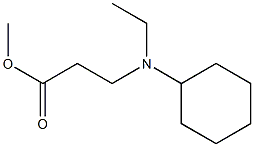 methyl 3-[cyclohexyl(ethyl)amino]propanoate Struktur