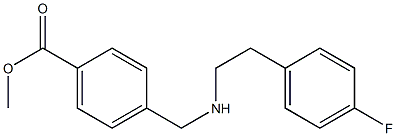 methyl 4-({[2-(4-fluorophenyl)ethyl]amino}methyl)benzoate Struktur