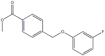 methyl 4-(3-fluorophenoxymethyl)benzoate Struktur