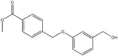 methyl 4-[3-(hydroxymethyl)phenoxymethyl]benzoate Struktur