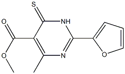 methyl 4-methyl-2-tetrahydrofuran-2-yl-6-thioxo-1,6-dihydropyrimidine-5-carboxylate Struktur