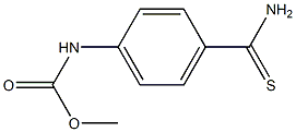 methyl N-(4-carbamothioylphenyl)carbamate Struktur