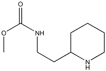 methyl N-[2-(piperidin-2-yl)ethyl]carbamate Struktur