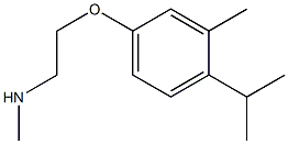 methyl({2-[3-methyl-4-(propan-2-yl)phenoxy]ethyl})amine Struktur