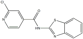 N-(1,3-benzothiazol-2-yl)-2-chloropyridine-4-carboxamide Struktur