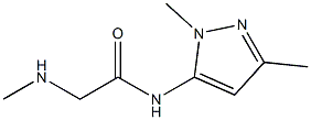 N-(1,3-dimethyl-1H-pyrazol-5-yl)-2-(methylamino)acetamide Struktur