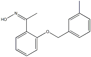 N-(1-{2-[(3-methylphenyl)methoxy]phenyl}ethylidene)hydroxylamine Struktur