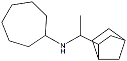 N-(1-{bicyclo[2.2.1]heptan-2-yl}ethyl)cycloheptanamine Struktur