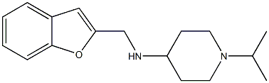 N-(1-benzofuran-2-ylmethyl)-1-(propan-2-yl)piperidin-4-amine Struktur