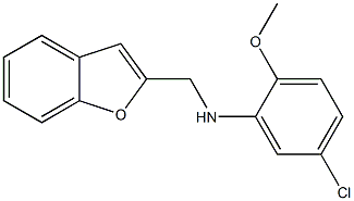 N-(1-benzofuran-2-ylmethyl)-5-chloro-2-methoxyaniline Struktur