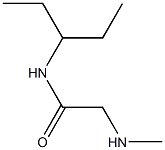 N-(1-ethylpropyl)-2-(methylamino)acetamide Struktur