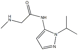 N-(1-isopropyl-1H-pyrazol-5-yl)-2-(methylamino)acetamide Struktur