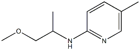 N-(1-methoxypropan-2-yl)-5-methylpyridin-2-amine Struktur